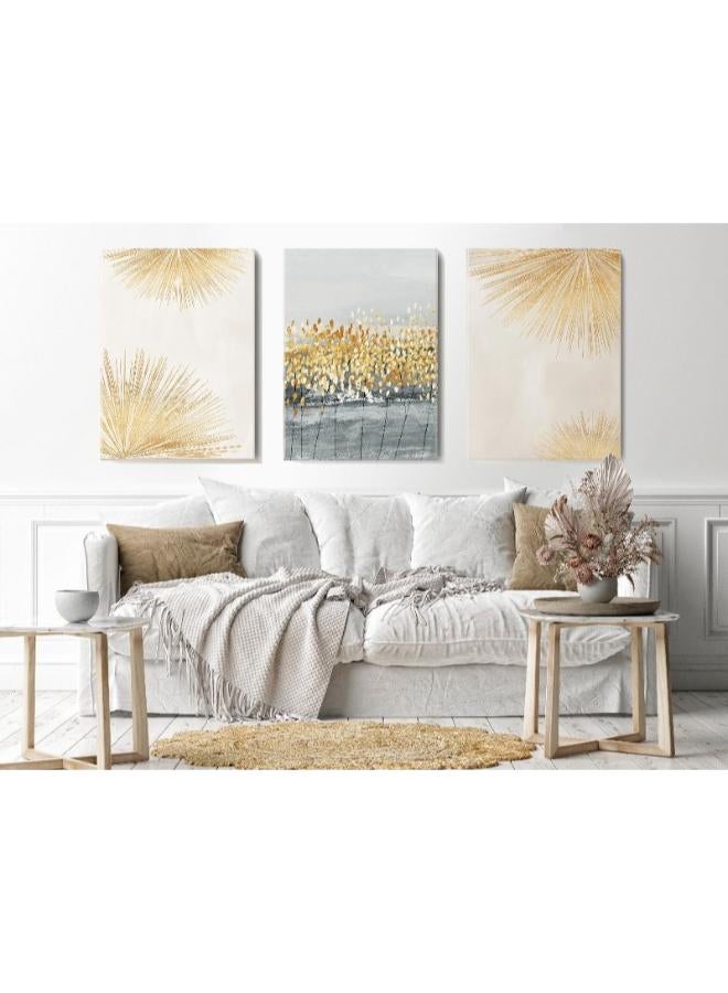 Home Gallery Canvas Wall Art, Abstract Framed Portrait of modern painting flowers - Image 3
