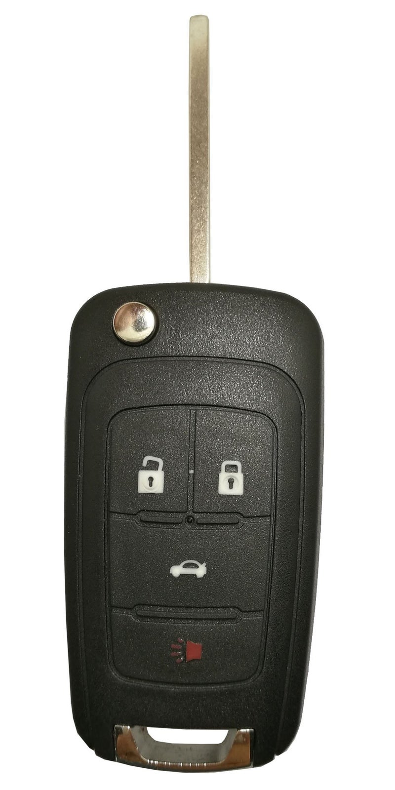 Arruweer 4 Buttons Replacement Flip Folding Key Fob Case Shell Fit for Chevrolet Chevy Camaro Cruze Equinox GMC Buick Smart Car Key Fob Cover Housing No Chip - Image 2