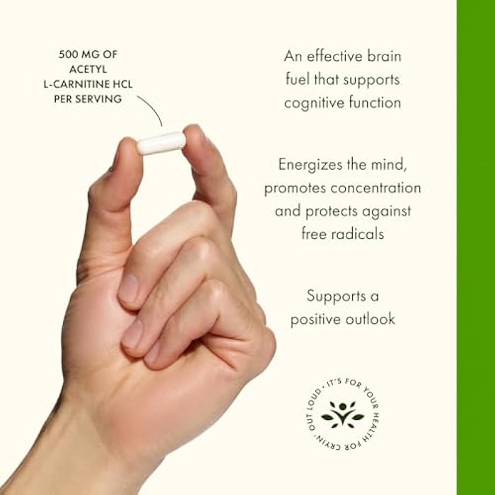 Swanson Acetyl-L-Carnitine - Amino Acid Supplement Promoting Cognitive Health & Muscle Support - Natural Formula May Promote Nervous System Health - (100 Veggie Capsules) (2 Pack) - Image 4