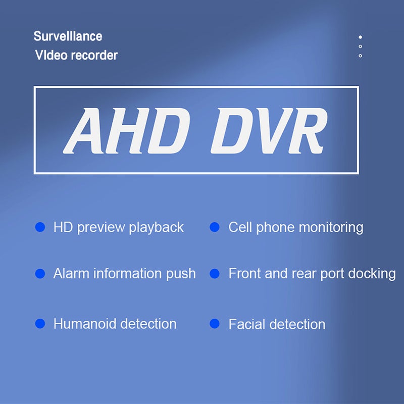 سجل فيديو رقمي 16 قناة AHD/أنالوجي/TVI/CVI/ DVR CCTV DVR مراقبة عن بُعد عبر هاتف P2P لنظام مراقبة أمنية منزل و مكتب (بدون وسيط تخزين هارد ديسك) مقبس بريطاني - Image 2