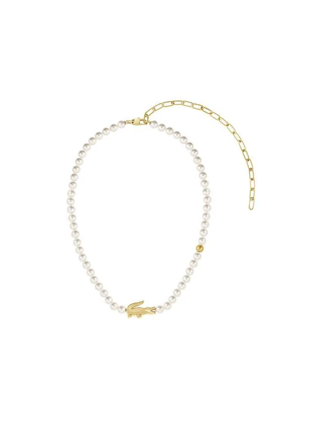 Lacoste  2040429 Matchpoint Pearl Necklace  | Best Price UAE