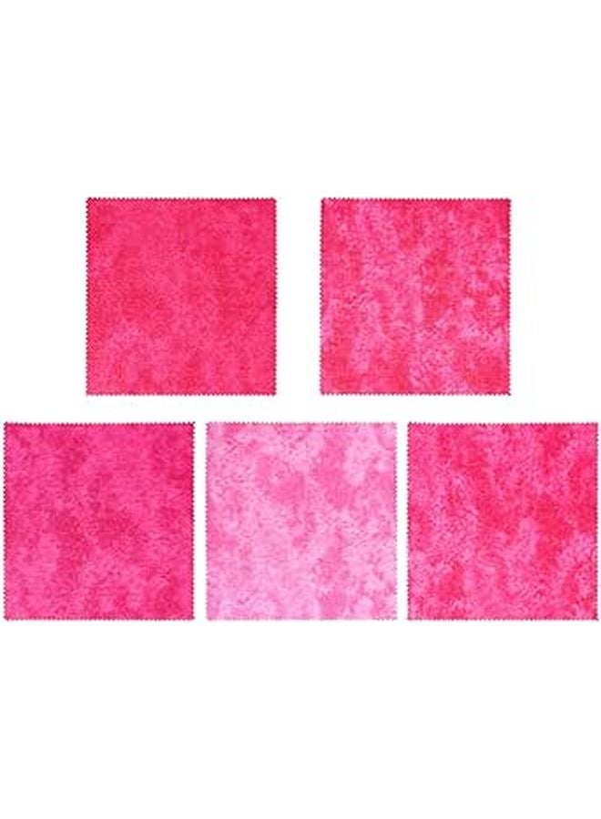 5Pcs Cotton Fabric Patchwork Set For Quilting And DIY Sewing Projects - Image 1