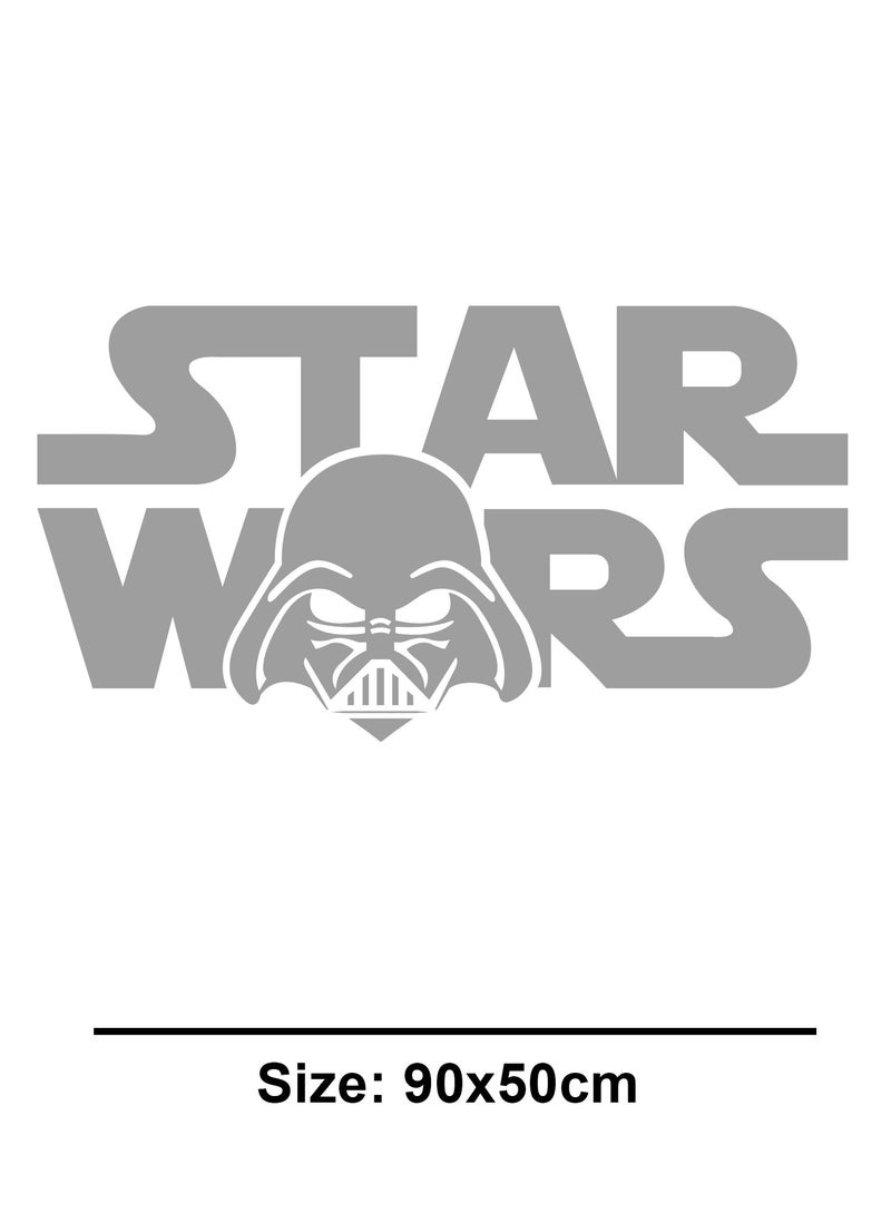 Spoil Your Wall Star Wars Darth Vader Logo Design Wall Decal - Wall Arts Home Décor - Wall Sticker, 90x50 cm by Spoil Your Wall  - Image 3