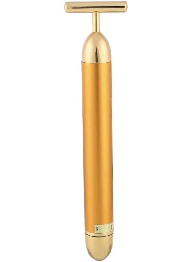 YINJIESHANGMAO Slimming Face 24k Gold Lift Bar Vibration Facial Beauty Care Vibration Facial Beauty Massager Energy Vibrating Bar Face Tool - Image 5