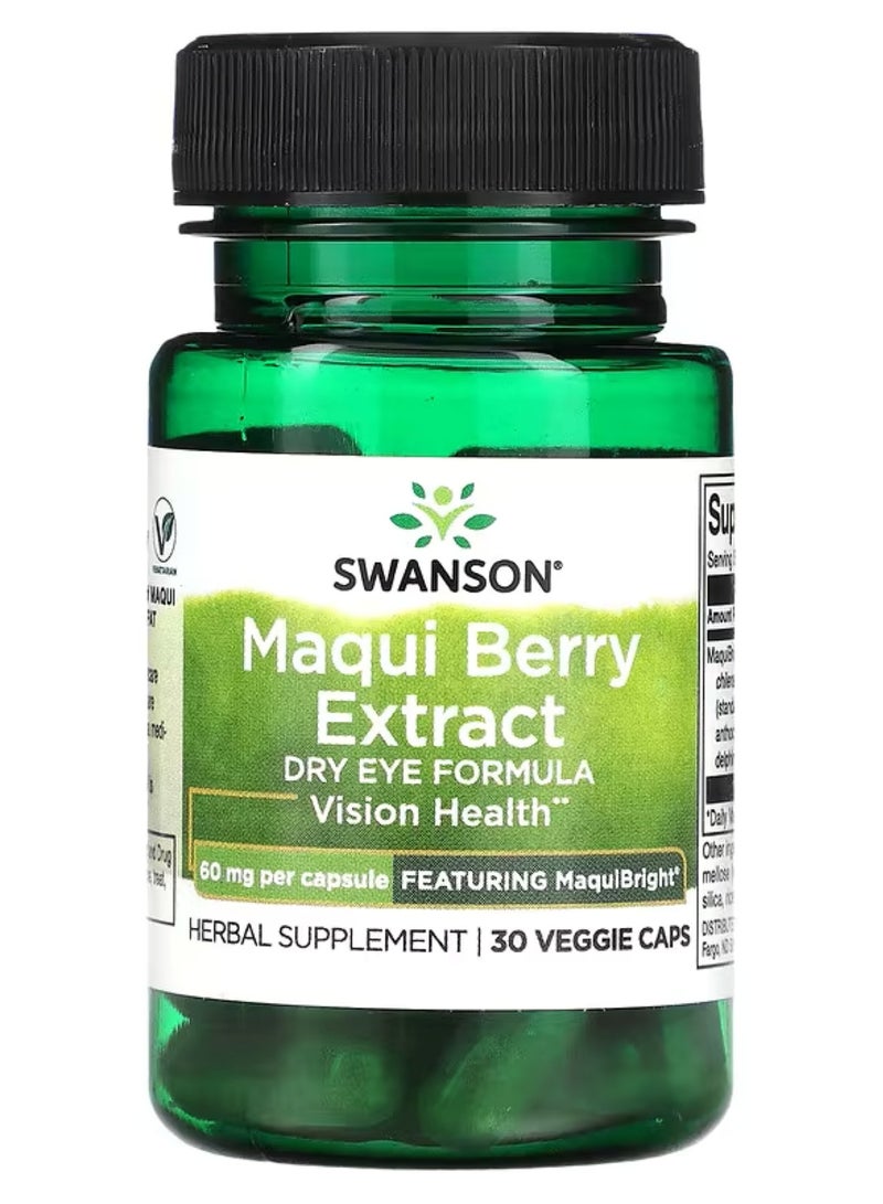 سوانسون‏, مستخلص توت الماكي ، 60 ملجم ، 30 كبسولة نباتية