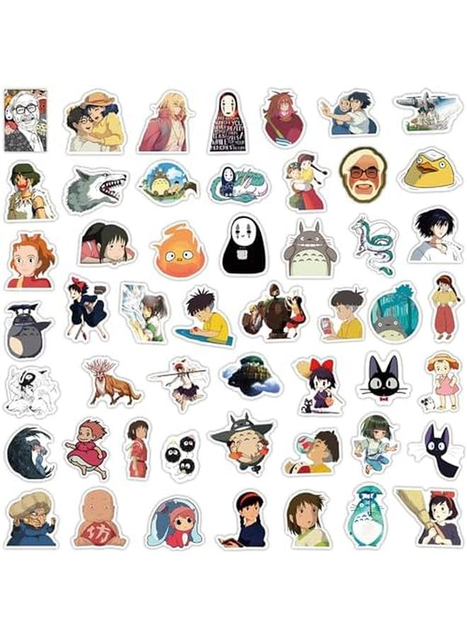 إيروريكس 100 قطعة من ملصقات ميازاكي هاياو اليابانية الكرتونية ملصقات أفلام الرسوم المتحركة لأجهزة الكمبيوتر المحمول والجيتار وزجاجة الماء والأمتعة والدراجات ملصقات الموضة للأطفال والمراهقات والفتيات والبالغين - Image 2