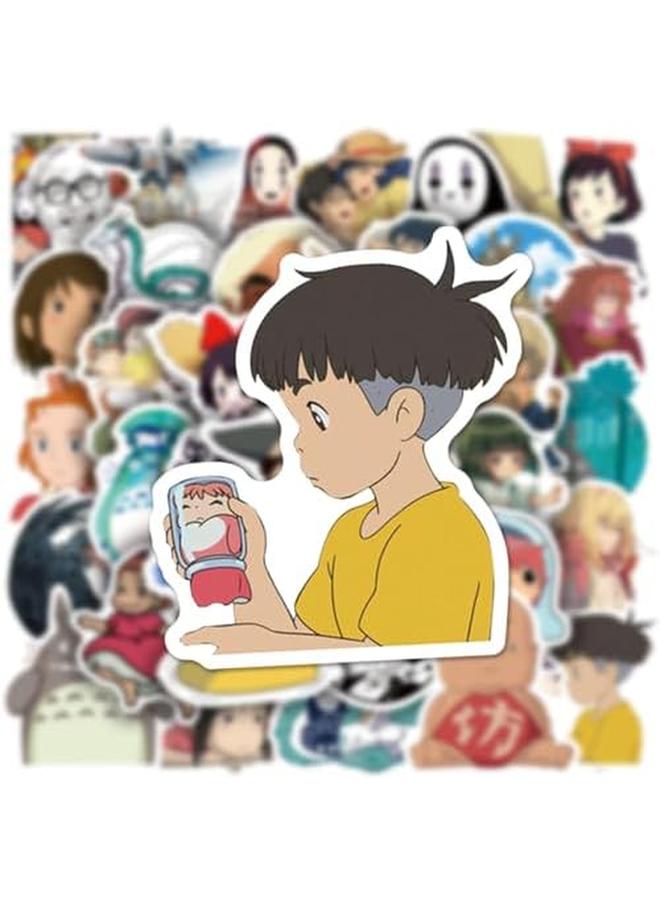 إيروريكس 100 قطعة من ملصقات ميازاكي هاياو اليابانية الكرتونية ملصقات أفلام الرسوم المتحركة لأجهزة الكمبيوتر المحمول والجيتار وزجاجة الماء والأمتعة والدراجات ملصقات الموضة للأطفال والمراهقات والفتيات والبالغين - Image 5