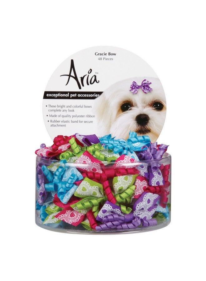 Aria Gracie Bows for Dogs, 48-Piece Canisters - Image 1
