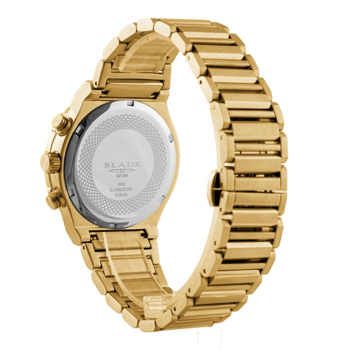 BLADE Admiral Blonde 3686G2GCG SS Case & Band Multifunction Men's Watch - Image 4
