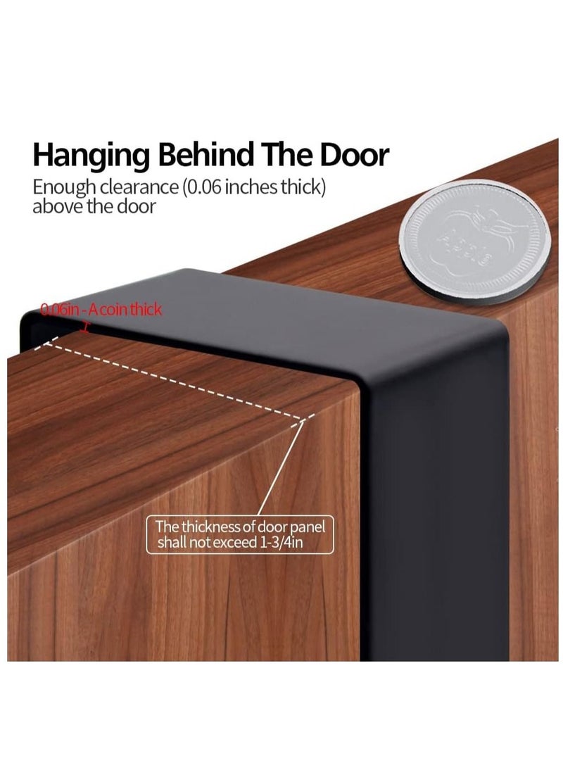 Y&D Over The Door Hook Hanger, Heavy-Duty Hanger - 5 Hooks, Space Saving Organizer Rack for Hanging Coat, Towel, Bag, Robe (1) - Image 4