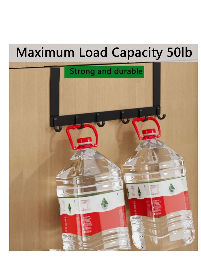 Y&D Over The Door Hook Hanger, Heavy-Duty Hanger - 5 Hooks, Space Saving Organizer Rack for Hanging Coat, Towel, Bag, Robe (1) - Image 3