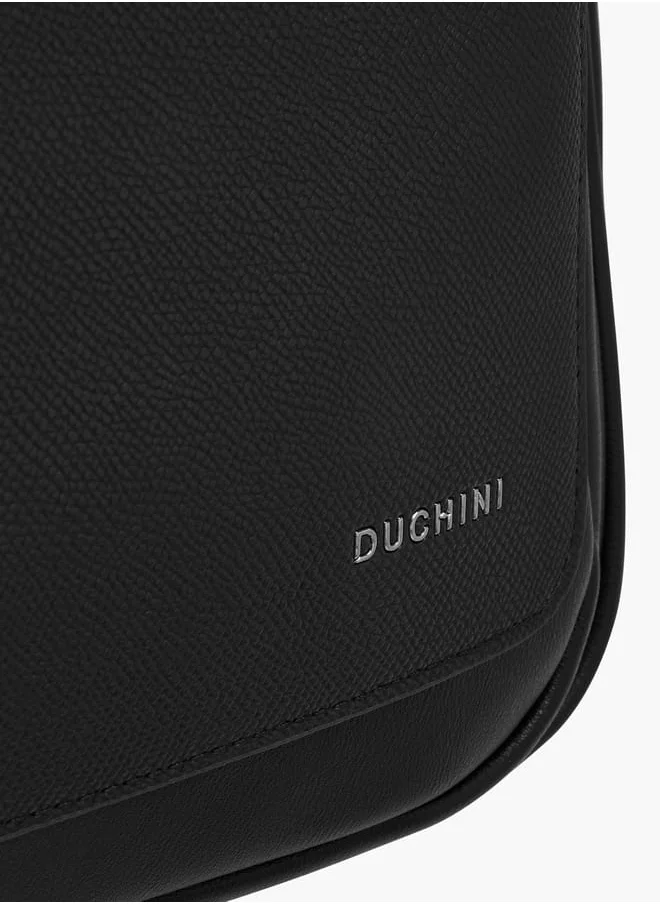 DUCHINI Men Solid Backpack with Zip Closure and Adjustable Shoulder Straps