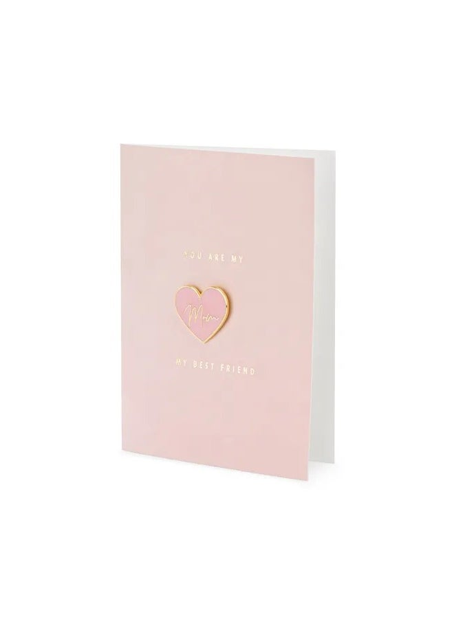 Share the Love Card with enamel pin Mom, 10.5x14.8cm  - Image 1