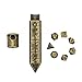 CRITALLIC Mini DND Dice Set with Rune Keychain Case7PCS DD Polyhedral Metal Dice Set for Dungeons and Dragons TTRPG Games Roleplaying Games PathfinderBronze - Image 2