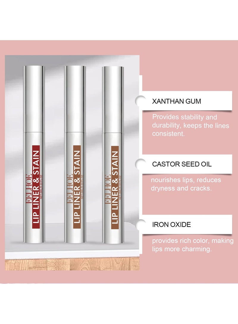 EELHOE Peel Off Lip Gloss, Waterproof Matte Lip Gloss, Peel Off Lipstick Anti-Fade, High Pigment Lip Gloss (Cocoa) - Image 5