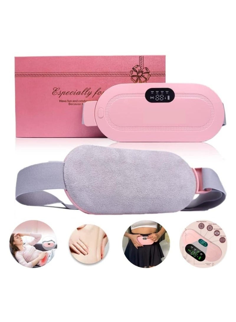 TIGER Fast Heating Menstrual Pain Relief Belt for Women | 3-Level Adjustable Heat Settings for Quick Period Cramp Relief | Rechargeable & Portable Heat Therapy Pad | Soft & Comfortable Waist Belt for Abdomen & Lower Back | USB Charging | Lightweight Design - Image 4