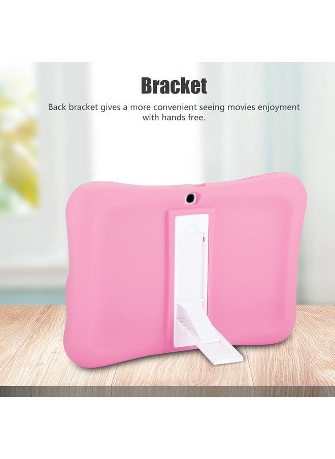 Thoraya Drop-proof Tablet Shell Sound Amplification Silicone Case with Bracket for 10.1in Samsung -Pink  - Image 3