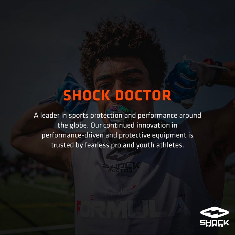 Shock Doctor Mouth Guard Sports, Hockey, Lacrosse, Baseball, Wrestling Moutguard, Gel Max Heavy Duty Protection & Custom Fit, Football Mouth Guard with Strap, Adult & Youth Mouthguard - Image 5