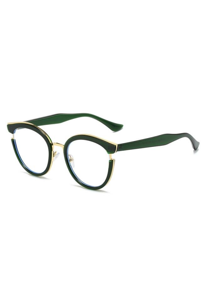 New Cat Eye Round Frame Plain Elegant Anti-blue Light Glasses Internet Celebrity Same Style Tr90 Plain Glasses Frame