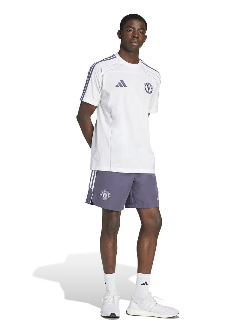 Adidas Mufc Ubp Tee White Football T-Shirts For Men XS