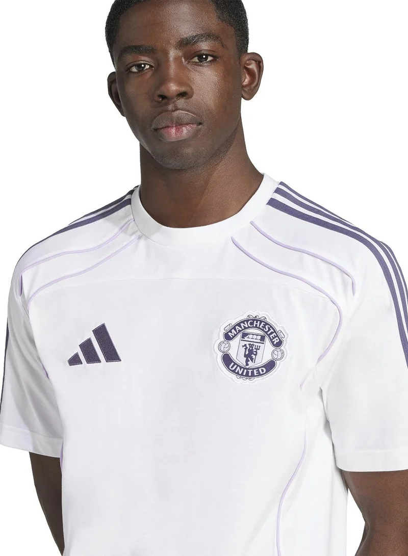 Adidas Mufc Ubp Tee White Football T-Shirts For Men XS