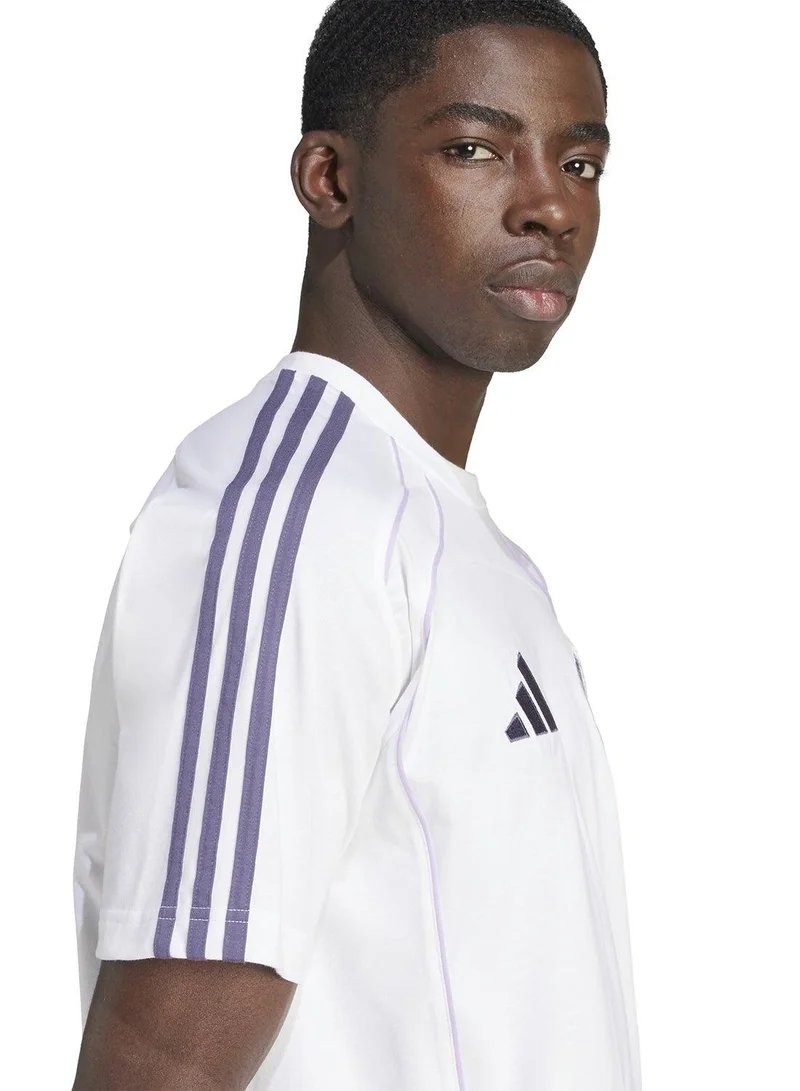 Adidas Mufc Ubp Tee White Football T-Shirts For Men XS