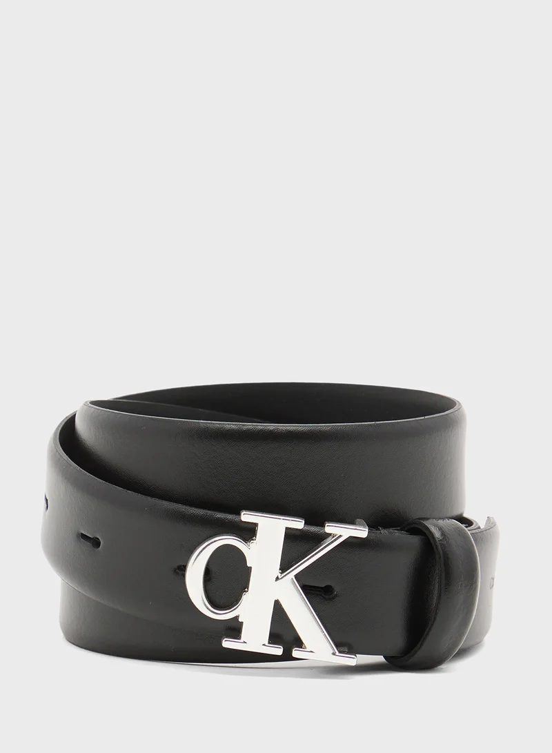 CALVIN KLEIN Logo Allocated Hole Belt