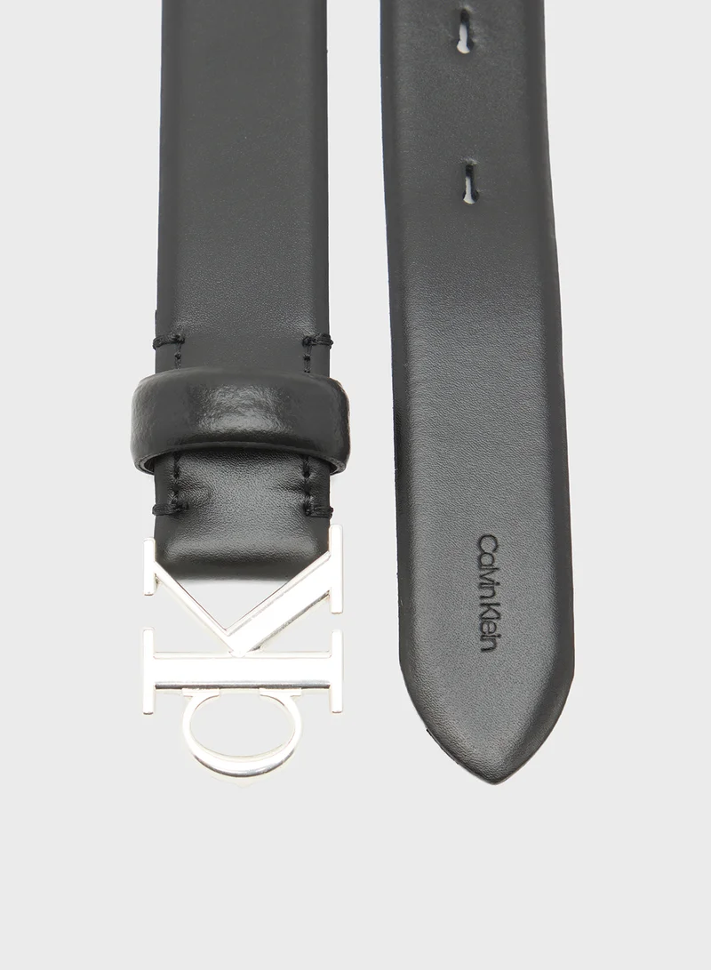 CALVIN KLEIN Logo Allocated Hole Belt