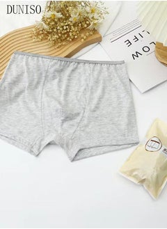 DUNISO 10PCS Men's Disposable Briefs 100% Cotton Disposable Underwear  Mid Waist Panties for Business Travel Hospital Stays Underpants Grey  - Image 5
