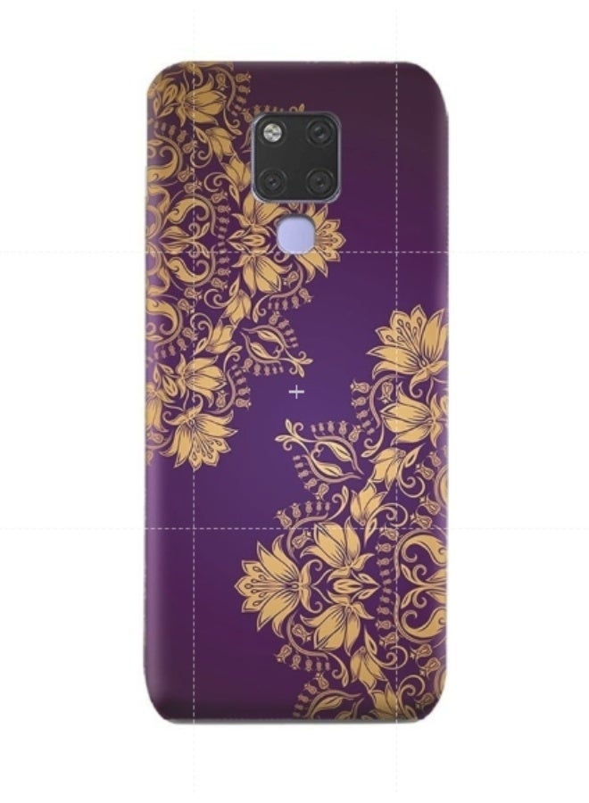 إيه إم سي ديزاين غطاء حماية واقٍ لهاتف هواوي ميت 20 X الأرجواني / الذهب