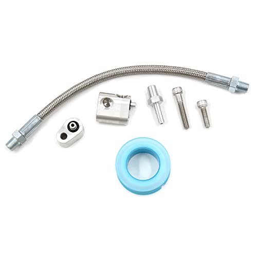 WnSEu MSCRP LS Cylinder Head Coolant Steam Port Crossover Body Bypass Hose Kit Compatible with All GM LS Series LS1 LSX LM7 LR4 LQ4 LS6 L59 LQ9 LM4 L33 Engines - Image 2