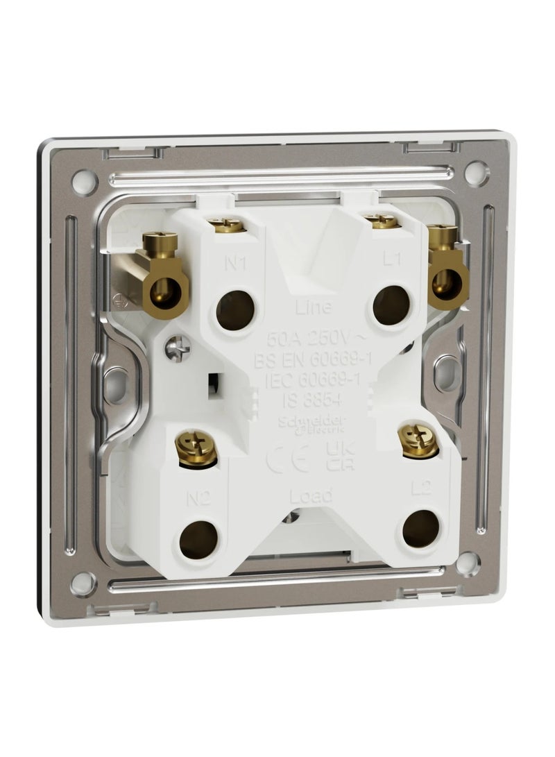 Schneider Electric Unica X 50A 2-Pole Switch - Jet Black - Image 3