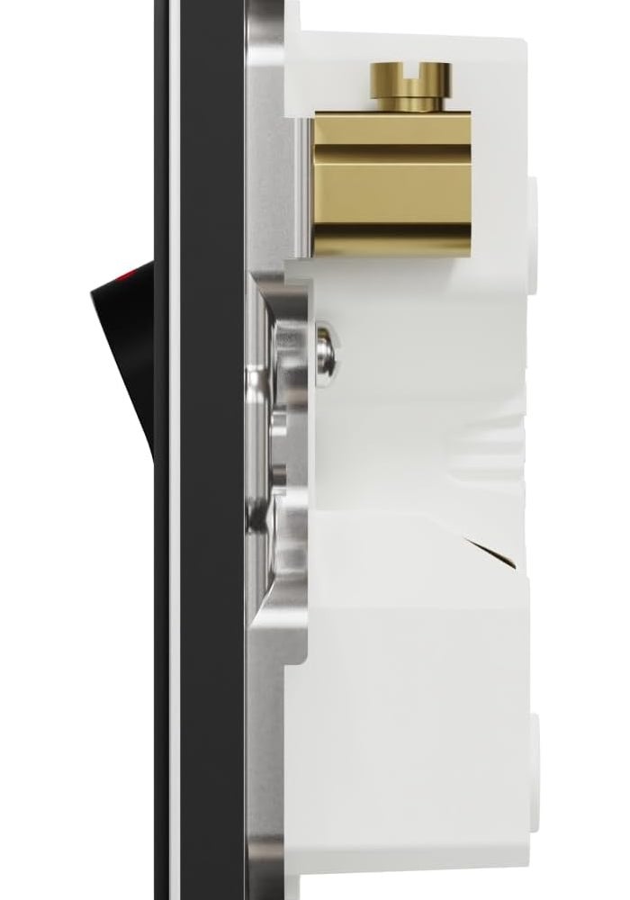 Schneider Electric Unica X 50A 2-Pole Switch - Jet Black - Image 2