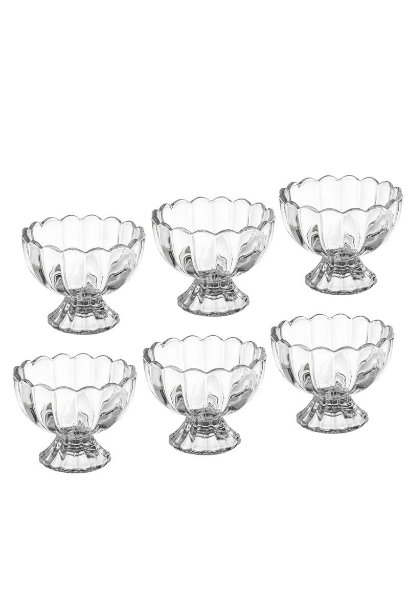 Dania Yogurt, ice cream and striped glass dessert, 6 pieces - Image 2