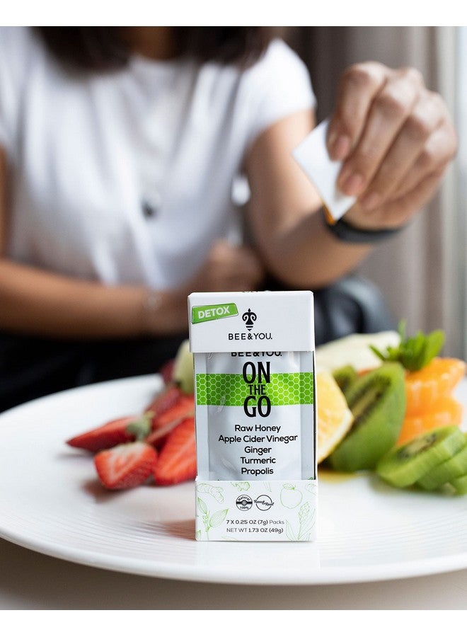 BEE & YOU Bee and You On The Go, Immune Support Supplement, Raw Honey, Propolis Extract, Apple Cider Vinegar, Ginger, Turmeric, Cinnamon, Superfood, Great Tasting, for Kids and Adults, 7 Pack - Image 2