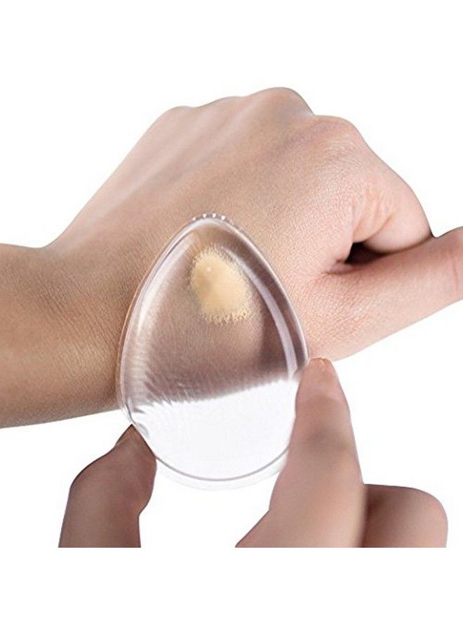 Jenna Silicone Makeup Sponge Transparent Drop White - Image 5
