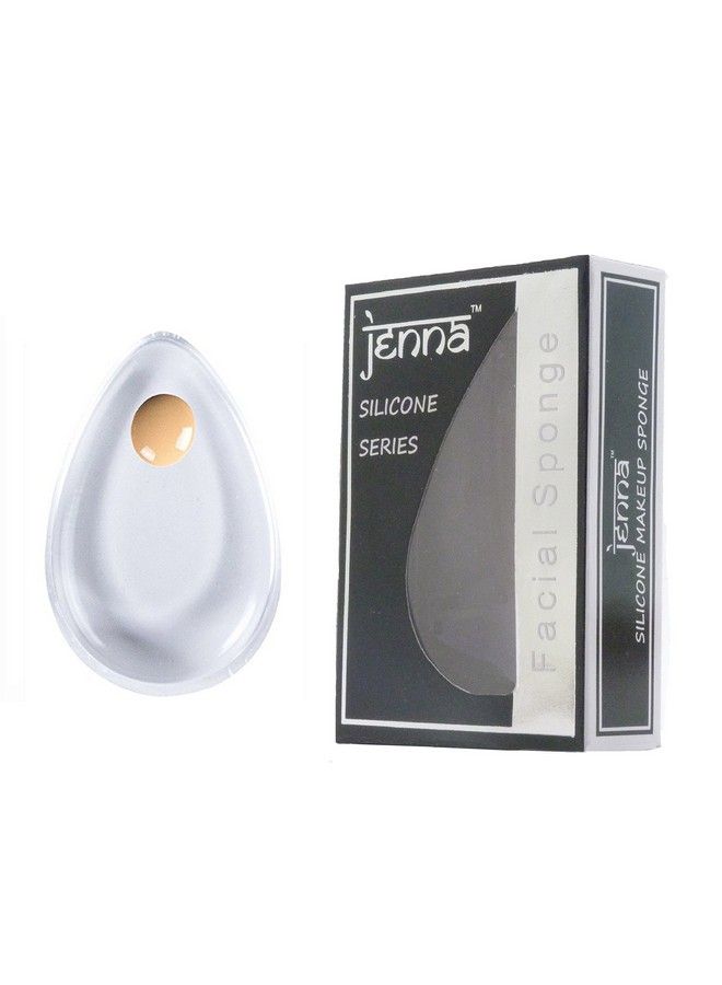 Jenna Silicone Makeup Sponge Transparent Drop White - Image 2