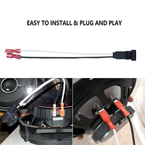 VKVXCLON 72-4568 Speaker Adapter Wiring Harness Replacement for General Motor Vehicles GMC Buick Cadillac Chevy Silverado Sierra Suburban Yukon Cobalt Colorado Front Rear Door Speaker Connector (4Pcs) - Image 3