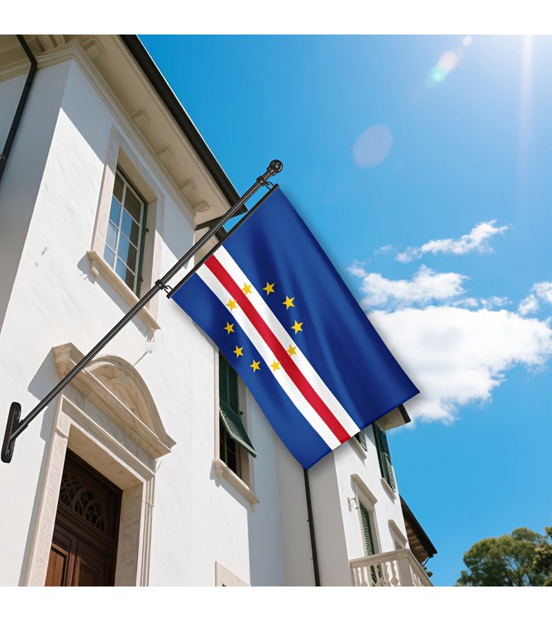 Cape Verde Flag 120x180cm National Flag Indoor Outdoor Hanging Decoration Anti Fading Single Seam Edge Brass Buttonhole - Image 4