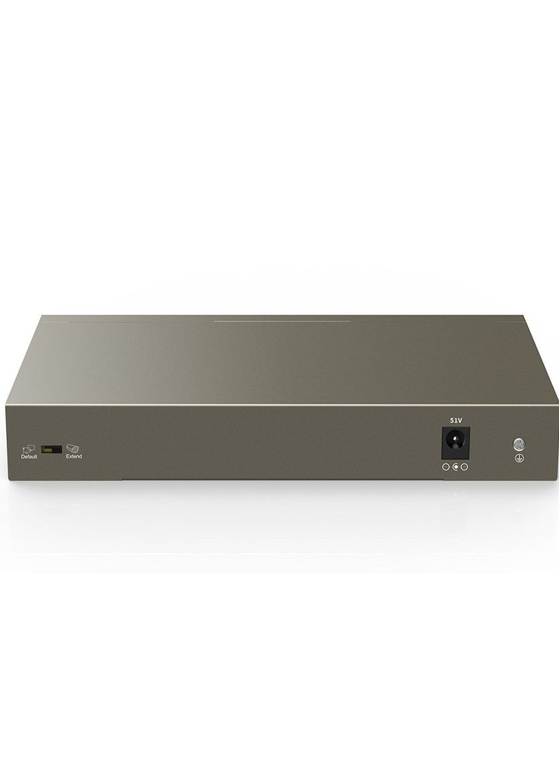 Tenda Tef1109P-8-63W 9-Port 10,100 Unmanaged PoE Switch / 250 Meters Transmission / 6Kv Lightning Protection / Outstanding PoE Power Supply - Cable Type Cat5 Or Higher bronze - Image 3