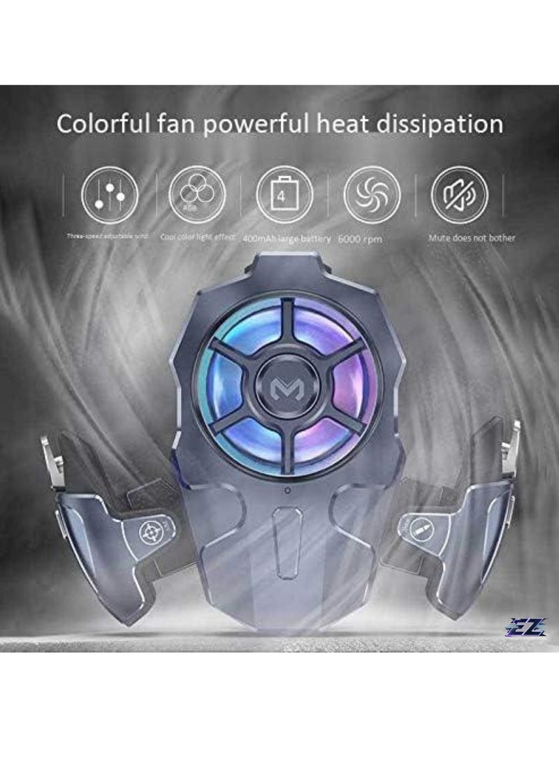 ELTRAZONE PUBG Mobile Controller Phone Fan Cooler Gamepad – L1R1 Trigger Joystick Control for iOS/Android, Enhanced Gaming Performance, Cooling Function for Extended Playtime  - Image 3
