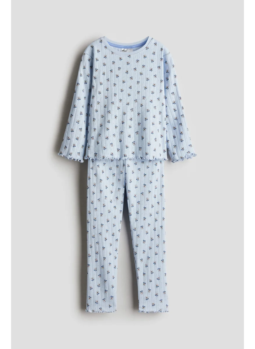 اتش اند ام Ribbed Cotton Pyjamas