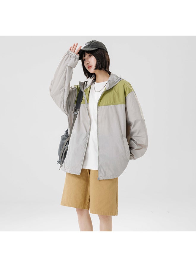 Song Feng Ya Sun Protection Clothing Men's And W En's Summer Thin Ice Silk Breathable Hooded Couple's Sportswear Riding Sun Protection Clothing Jacket - Image 1
