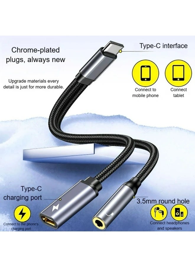 Flyview 60W PD Type-C To 3.5mm Adapter 2-in-1 Fast Charging & Audio Splitter for IPhone 15/16 for Samsung for Huawei Phone Accessories - Image 4