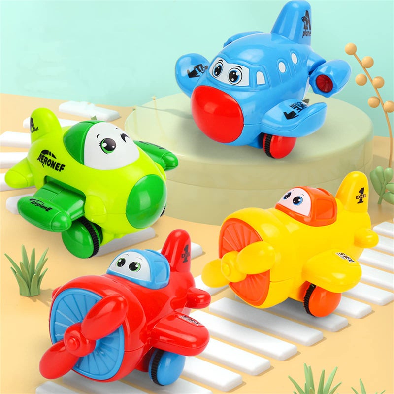 LEADSTAR Baby Toy Car, Children's Toys from 1 2 3 Years, Pack of 4 Toy Aeroplane Vehicles Friction Toy Cars for Boys and Girls, Toy Gifts for Children 12 Months and Above - Image 1