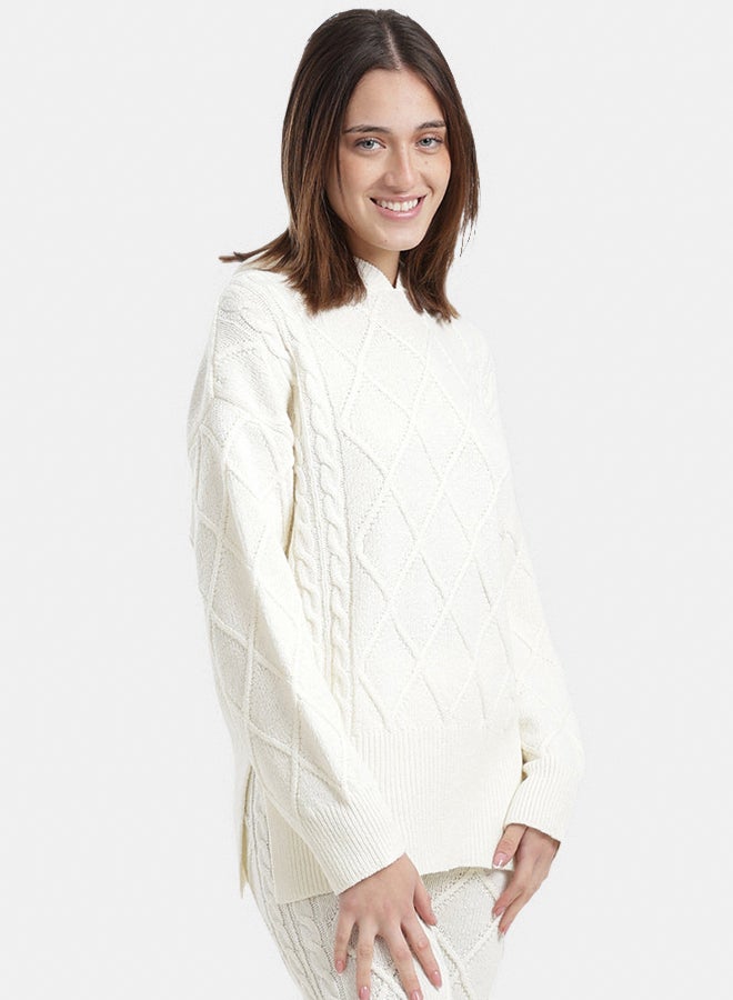 Carina Cable Knit Lounge Pullover - Image 2