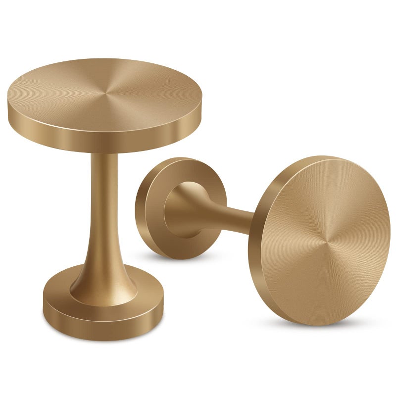 Curtain Holdbacks Decorative Curtain Tieback Hooks Wall Mounted Metal Drapery Holdbacks with Screws Vintage Curtain Tassel Holders Medallion Round Curtain Pull Backs Dark Gold 2 Pack