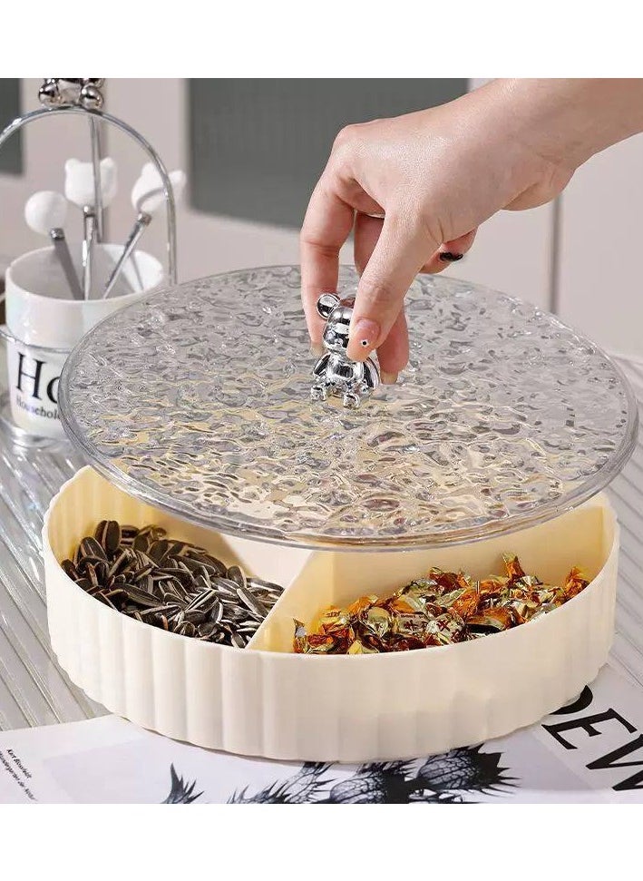 ماركة غير محددة - طبق تسالي أكريليك مقسم  لتفديم التسالي بطريقة شيك ومبهجة AR - Image 1