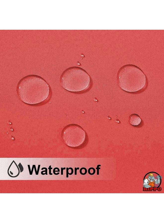 HIPPO Polyester Waterproof Curtains Rain & Vision Blockage Curtain With Steel Eyelets/Grommets Ideal For Outdoor Balcony (4.5Ftx9Ft, Wr-Marsalared, 2 Pc, Solid, Opaque) - Image 4