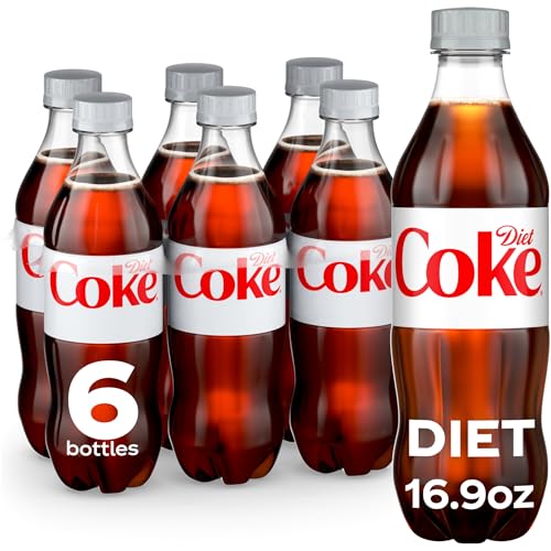 Diet Coke Diet Soda, 16.9 fl oz Bottles, 6 Pack - Cola Soft Drinks - Image 1